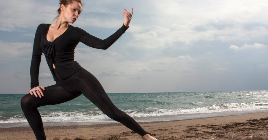 トランポリン運動を楽しみながら続ける人々の様子