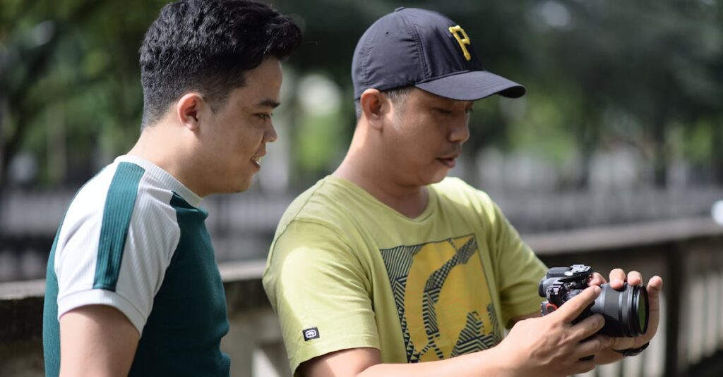 体験レッスン後にスクールの継続を検討する様子のイメージ