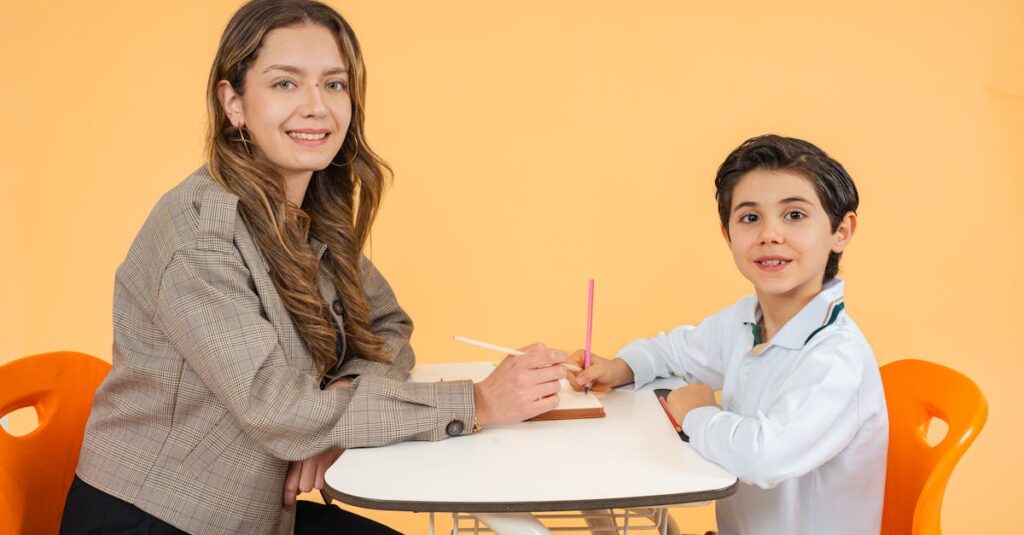 保育園でトランポリンの安全点検と部品確認をしている様子