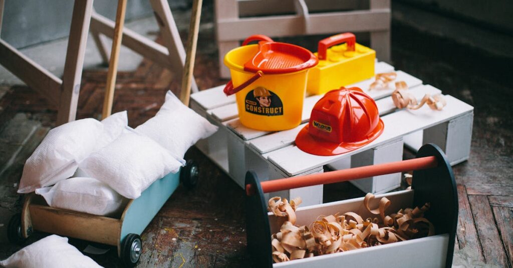 トランポリンに付与されるSGマークやSTマークなどの安全基準ラベルを説明する画像