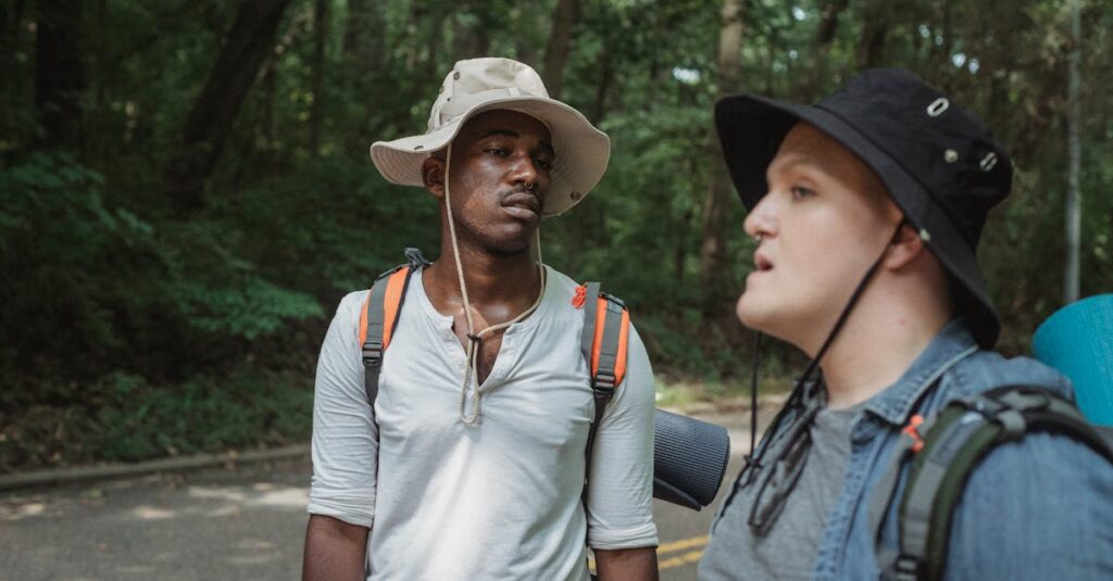 おすすめのトランポリンとマットセット5種類が並んでいる室内の様子