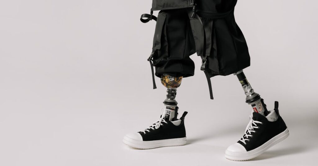 トランポリンスクール体験に適した服装や持ち物を揃えている様子