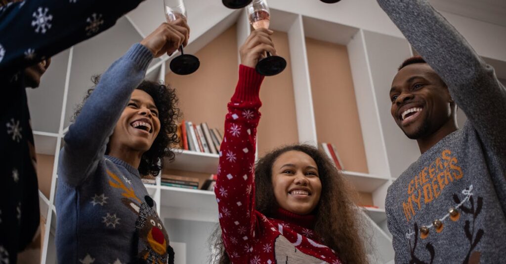 大人と子どもが家で一緒にトランポリンを楽しんでいる様子、家族で健康的に運動