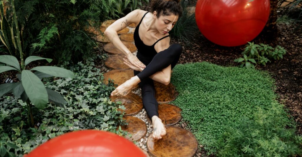 トランポリンダイエットで感じた意外な健康効果(メンタル安定・肩こり解消など)を表現したイメージ画像。