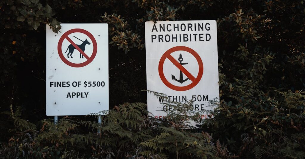 屋外で設置されたトランポリンをアンカーでしっかり固定している様子