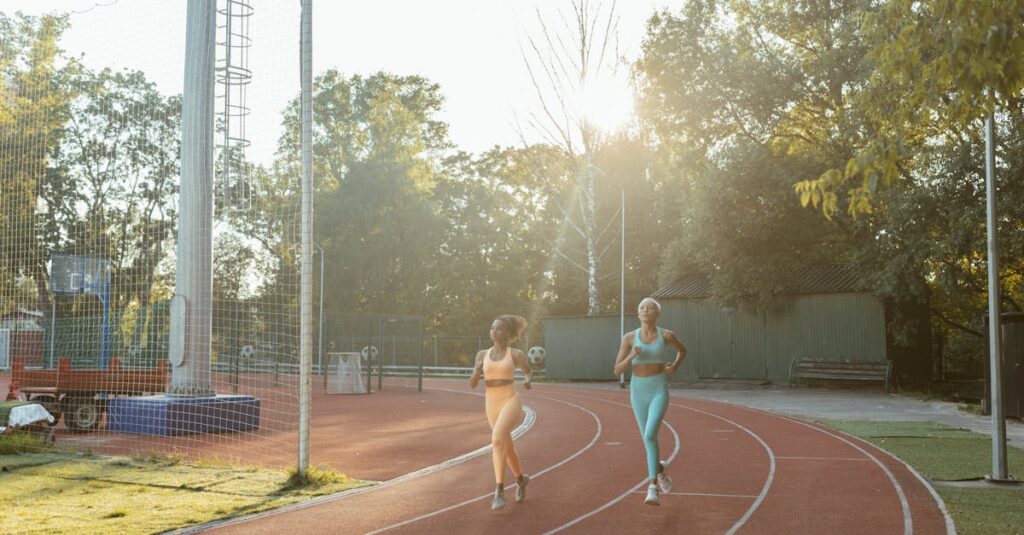 トランポリンが有酸素運動として脂肪燃焼に効果的であることを示すイメージ画像。