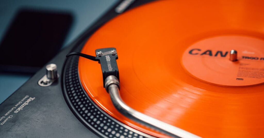 トランポリンの振動と衝撃音が床を通して響く様子を説明する図解